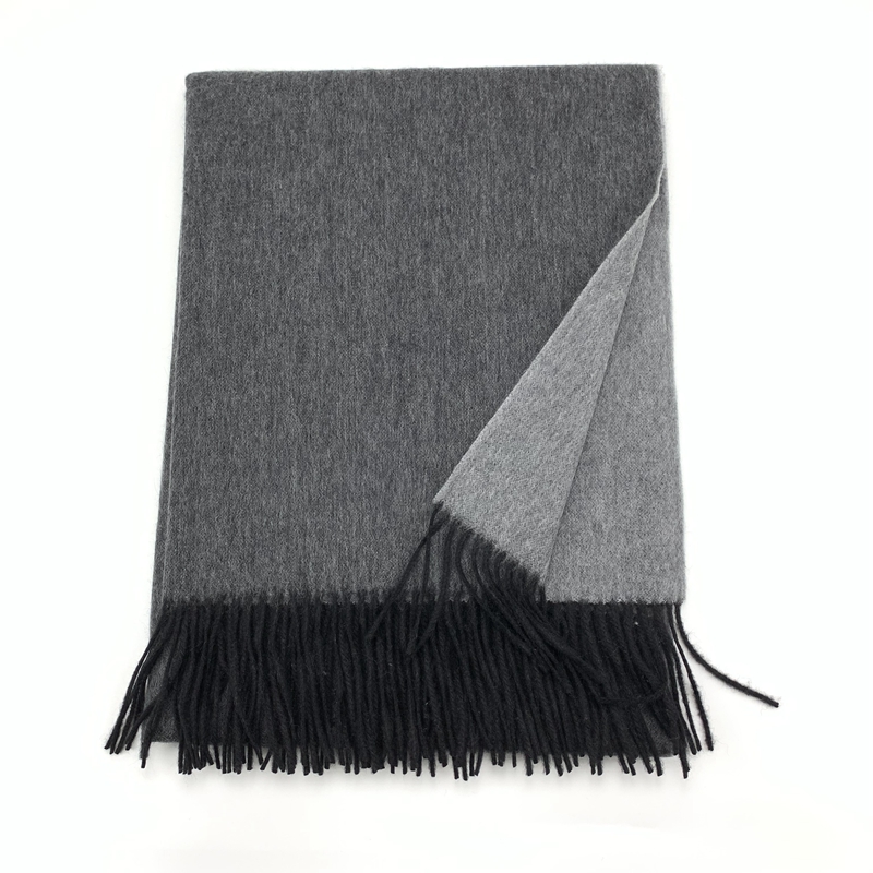 Double Side Solid Color Cashmere Shawl 