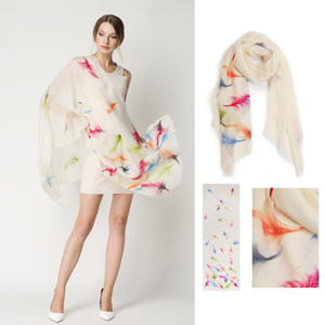 Cashmere Hand-Painted Scarf