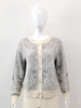 Artistic Women Jacquard Crew Neck Cardigan