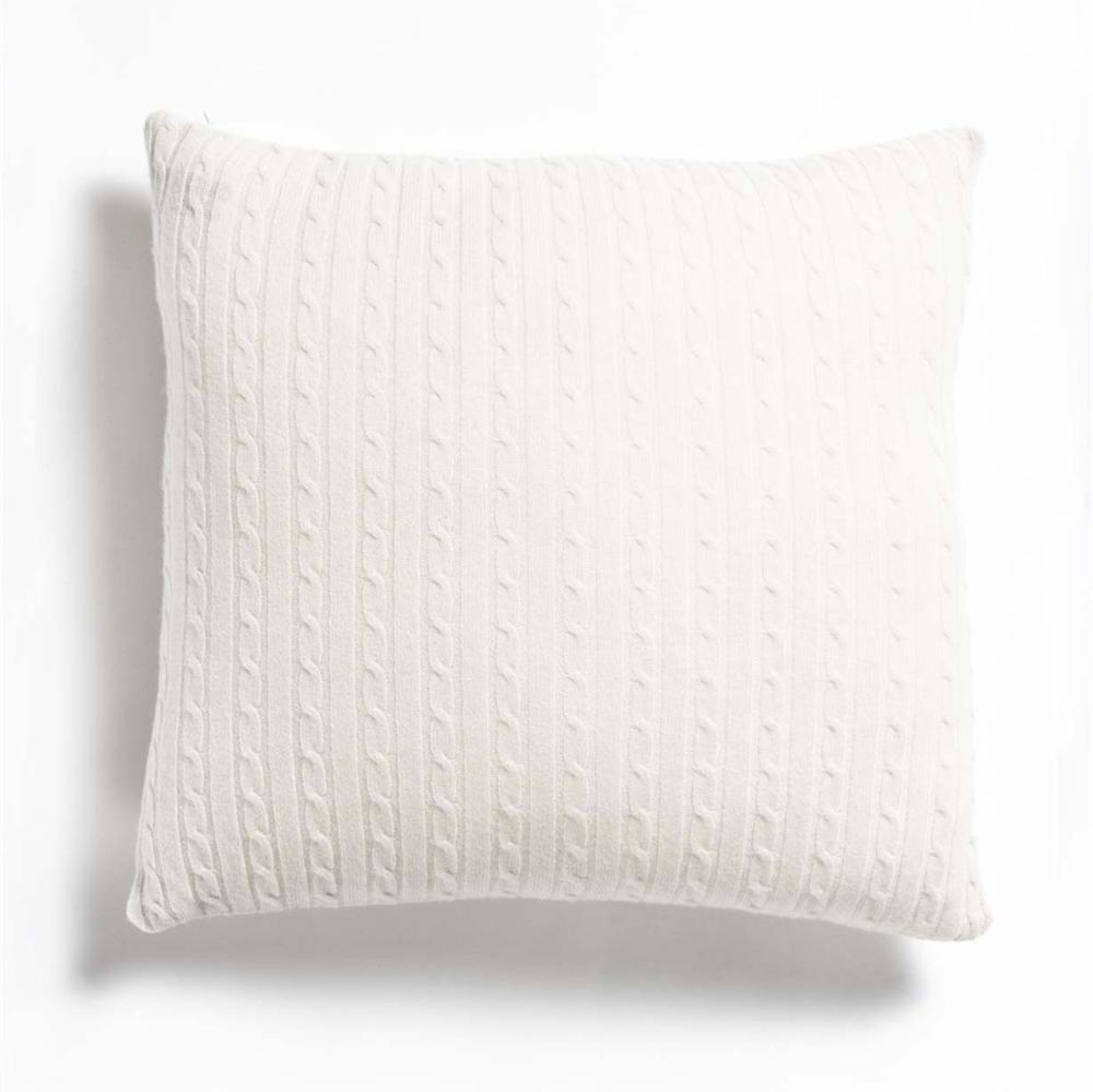 Cable Knitted Cashmere Pillowcase