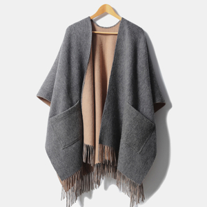 Double Side Cashmere Cape