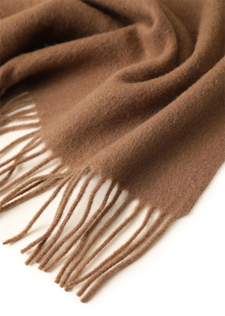 Lady Solid Color Wool Scarf
