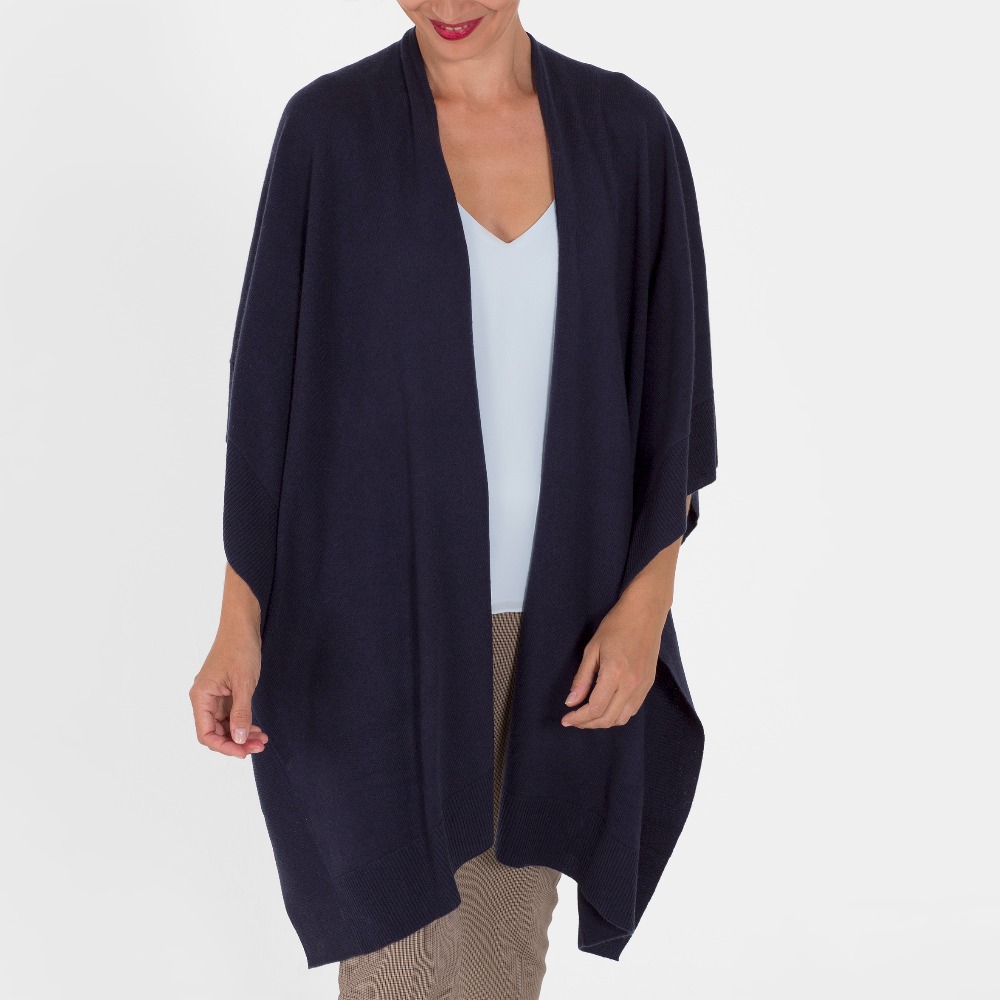 Solid Color Cashmere Cape