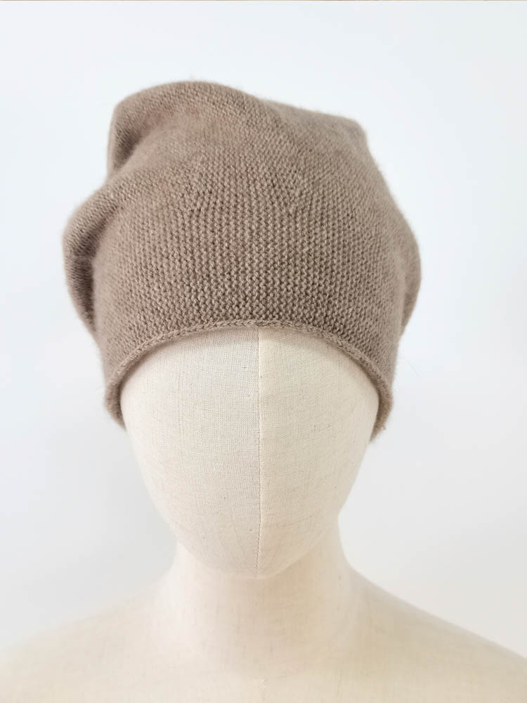 Solid Color Cashmere Beanie Hat