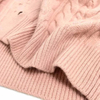 Ballet Style Women V Neck Cable Knit Cardigan