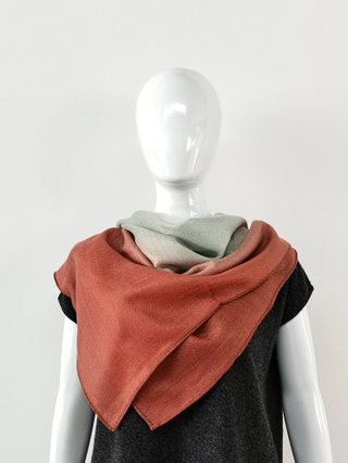 Gradient Color Square Cashmere Scarf