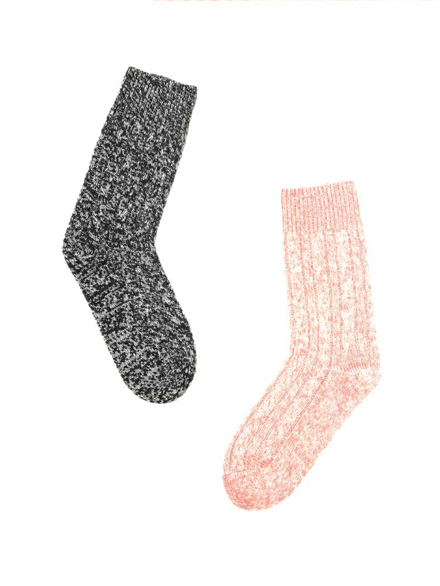 Cozy Cable Knit pure Cashmere Socks