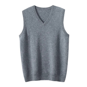 mens cashmere v neck vest