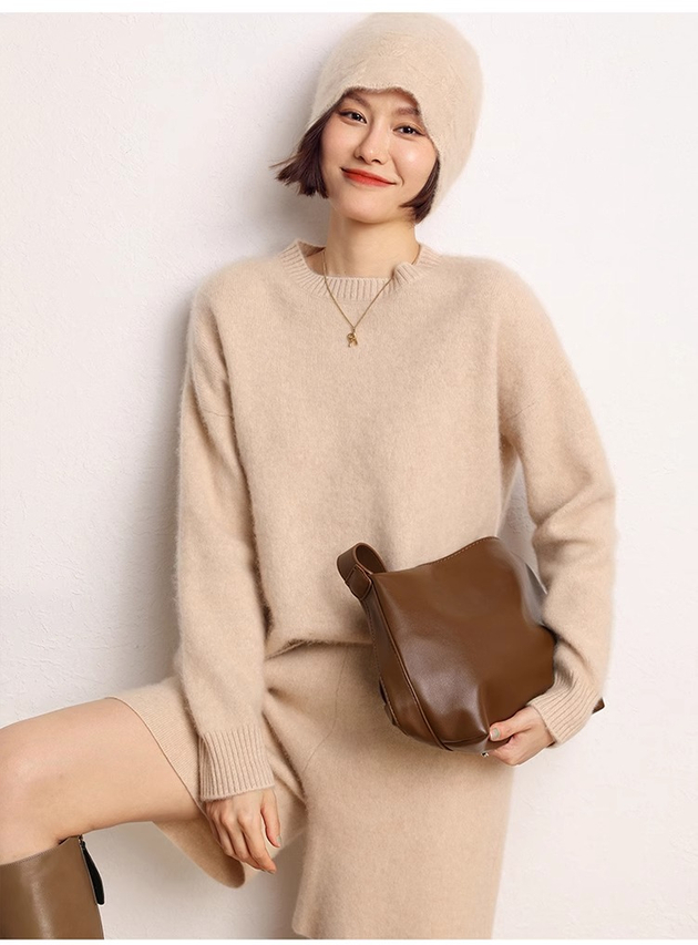 Women's Crew Neck Cashmere Sweater