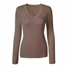 Multicolored Women V Neck Cashmere sweaters