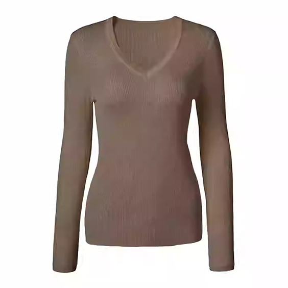 Multicolored Women V Neck Cashmere sweaters