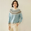 Women's Imfield cashmere fair isle pattern sweater Pullover