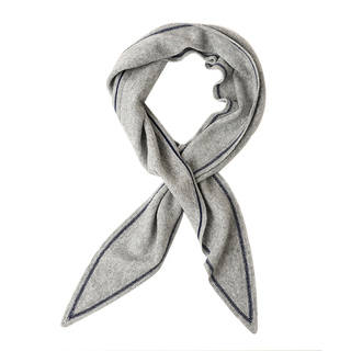 cashmere knit triangle neck scarf