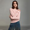 Women's 100% Cashmere Sweater Manufacturer Crew Neck Cable Knit Luxury Pullover Jumper