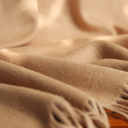 Solid Color Wool Scarf For Autumn Winter