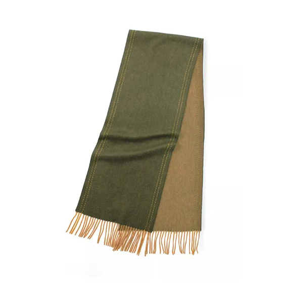 Double Side Cashmere Scarf with Tassels