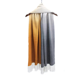 Large Gradient Color Cashmere Shawl 