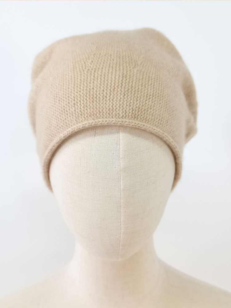 Solid Color Cashmere Beanie Hat