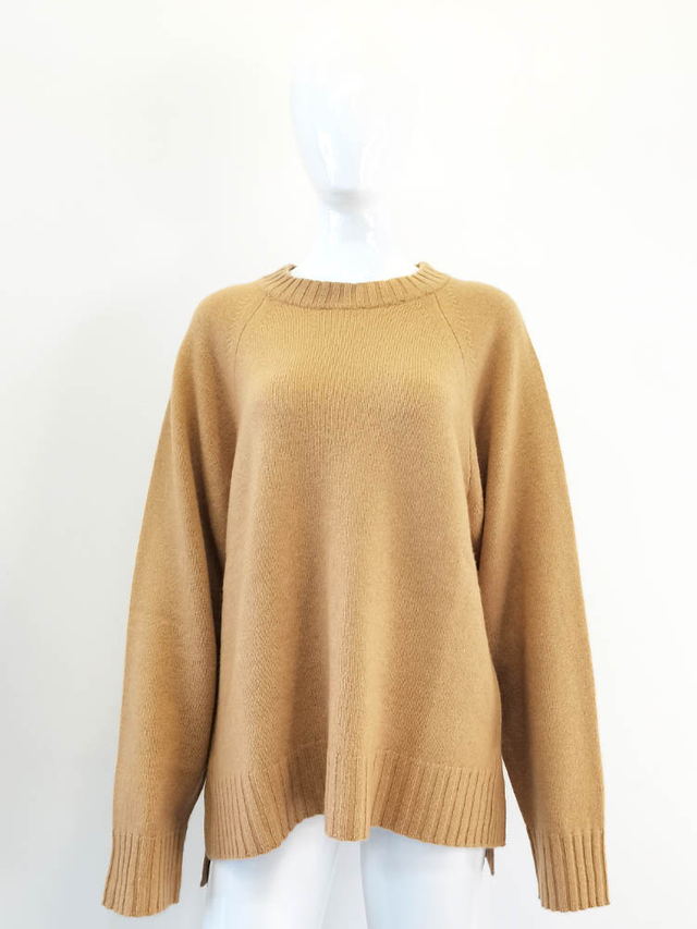 Women Rib Knit Cashmere Jumper