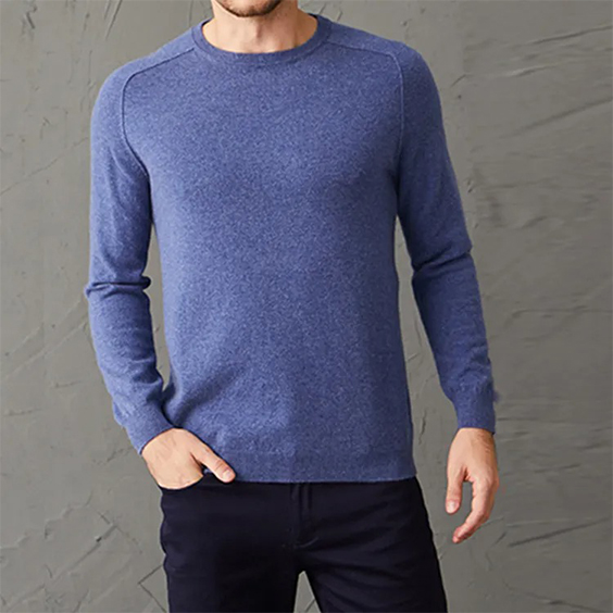 Men Pullover Cashmere Sweater