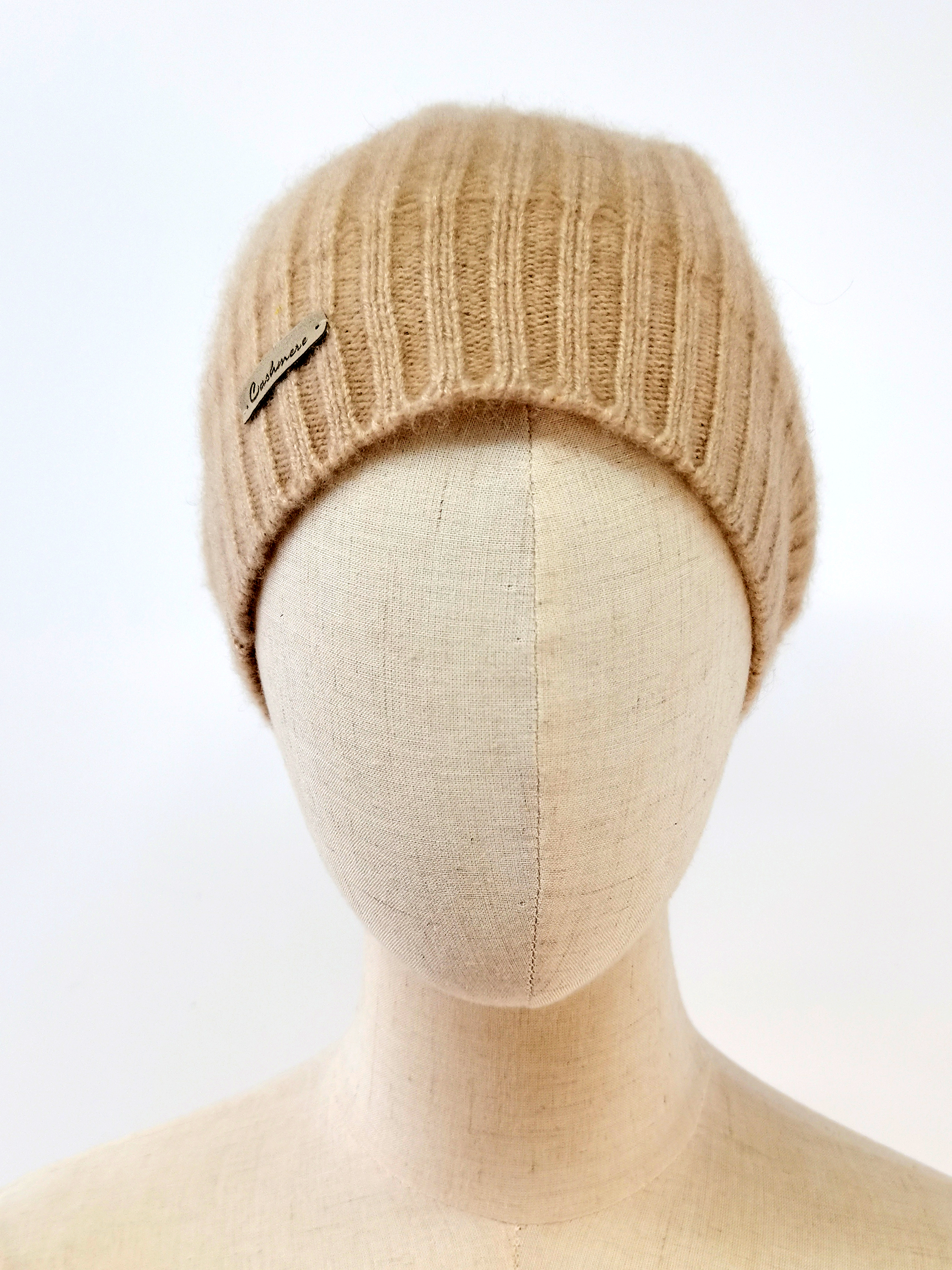 Pompoms Tie Cashmere Cap