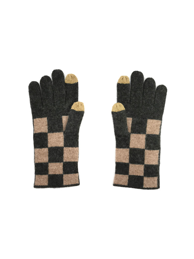 custom Stylish Plaid Cashmere Gloves