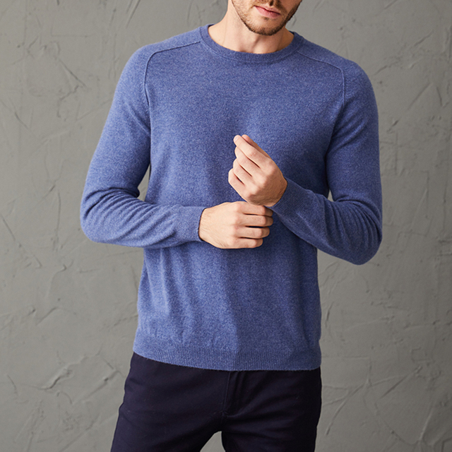 Men Pullover Cashmere Sweater