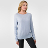 Cable Knitted Round Neck Cashmere Sweater