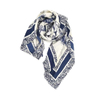 Architectural Patterns Print Square Velvet scarf