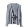 Women 100% Wool V-neck Cardigan 