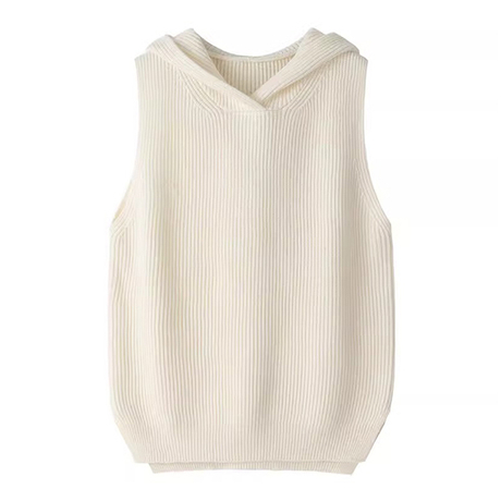 Striped cashmere vest
