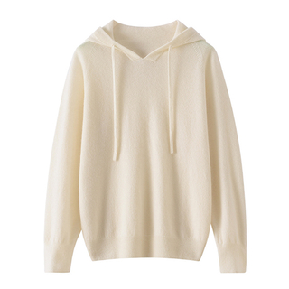 Cropped womens spring autumn cashmere hoodie sweater