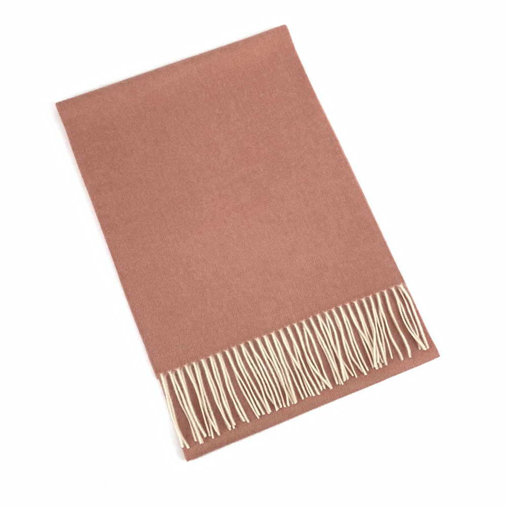 Cashmere Small Double Side Shawls, Pink&White